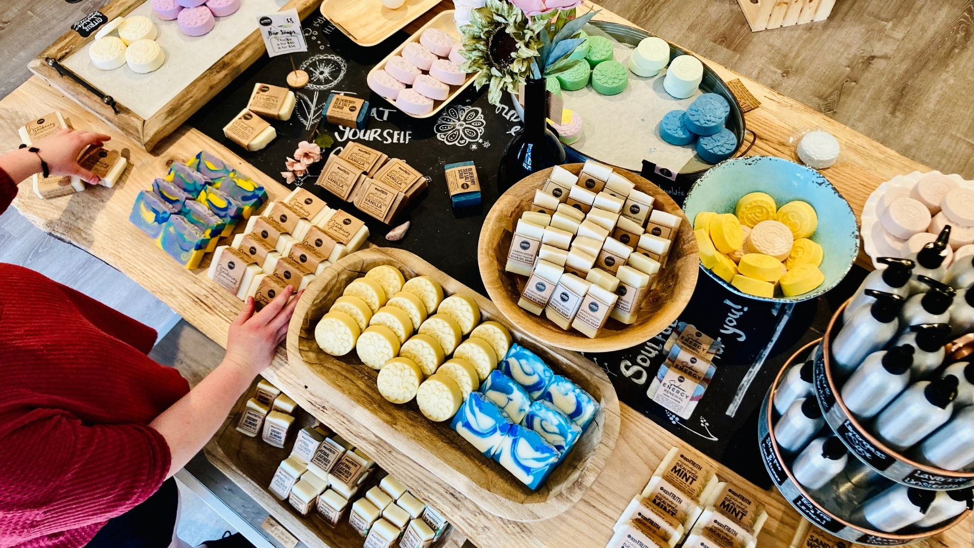 Entrepreneurship made visible — Bodytruth products on a shelf